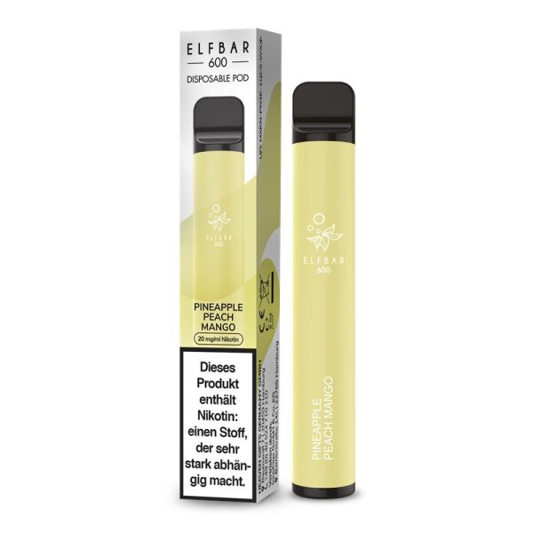 Elfbar 600 Einweg Vape - Pineapple Peach Mango 20mg (SB)