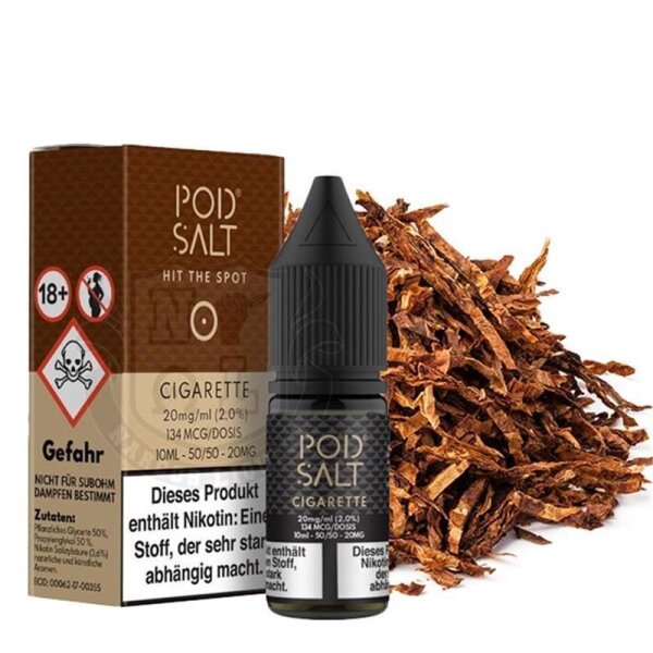 POD SALT Cigarette Nikotinsalz Liquid 10 ml - Nikotinmenge: 20mg