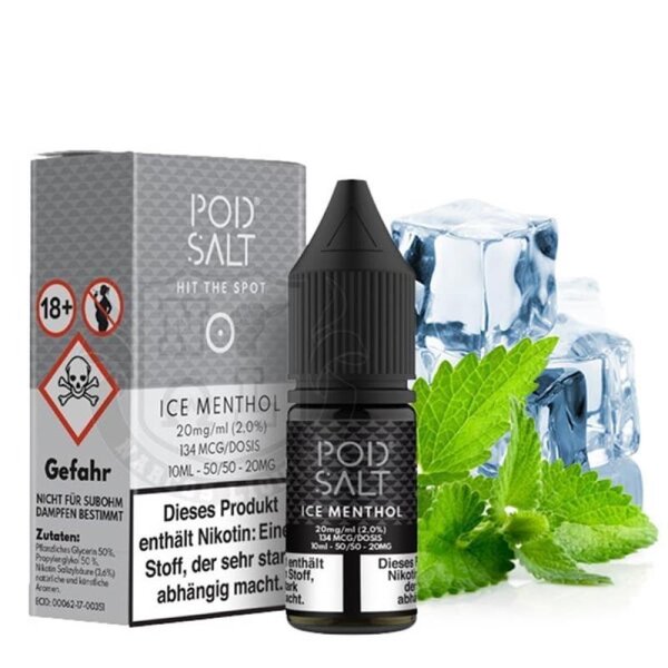 POD SALT Ice Menthol Nikotinsalz Liquid 10 ml - Nikotinmenge: 20mg