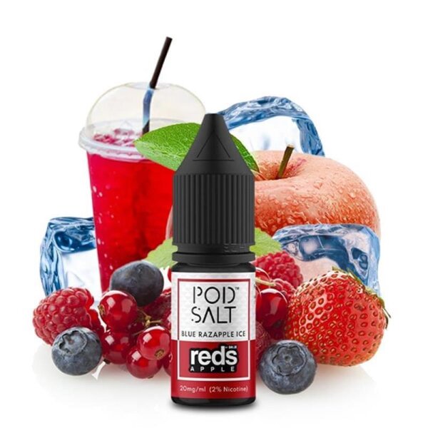 POD SALT FUSION Red Apple Blue Razapple Ice Nikotinsalz Liquid 10 ml - Nikotinmenge: 20mg