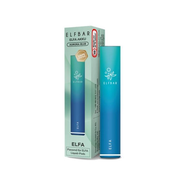 Elf Bar Elfa - 500mAh Akku (Basisgerät) Aurora Blue