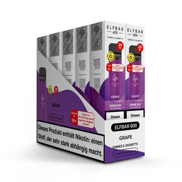 ELF BAR 600 CP  Grape 20 mg/ml (SB)