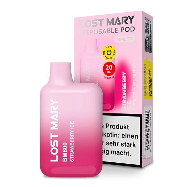 ELF BAR - LOST MARRY BC 600 Einweg E Zigarette Strawberry Ice 20mg (SB)