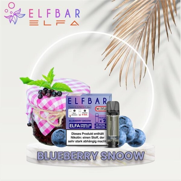 ELF BAR - ELFA Prefilled Pod (2 St&uuml;ck) Blueberry...