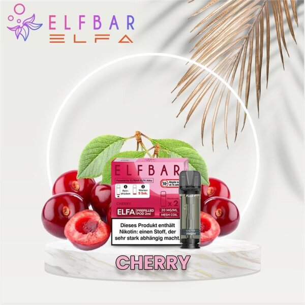 ELF BAR - ELFA Prefilled Pod (2 St&uuml;ck) Cherry...