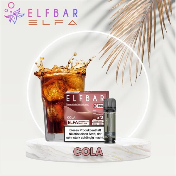 ELF BAR - ELFA Prefilled Pod (2 St&uuml;ck) Cola 20 mg/ml