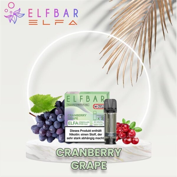 ELF BAR - ELFA Prefilled Pod (2 St&uuml;ck) Cranberry...