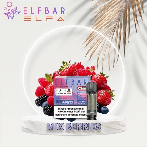 ELF BAR - ELFA Prefilled Pod (2 St&uuml;ck) Mixed Berries...