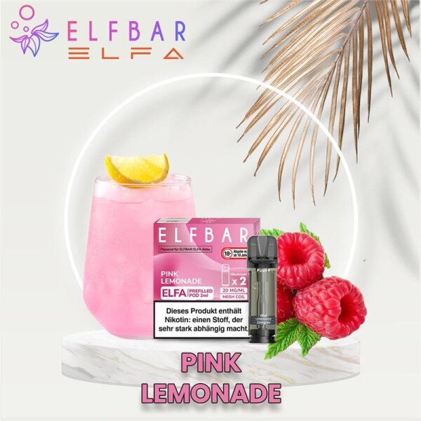 ELF BAR - ELFA Prefilled Pod (2 St&uuml;ck) Pink Lemonade...