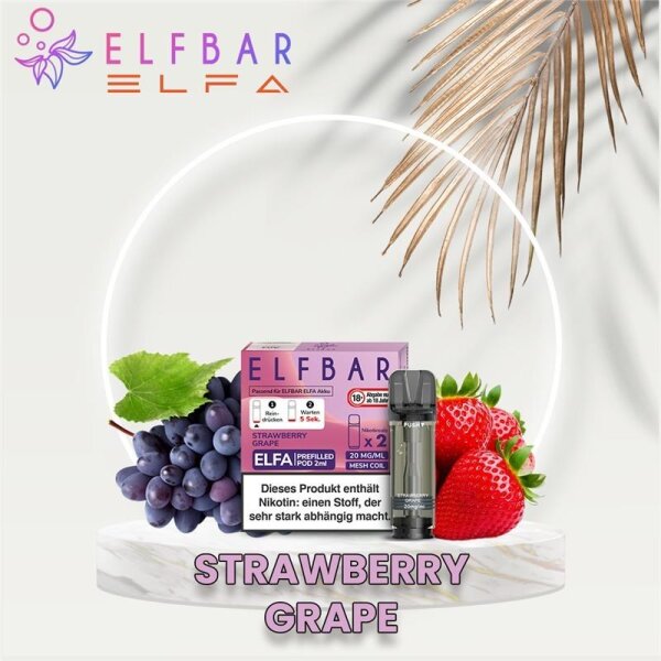 ELF BAR - ELFA Prefilled Pod (2 St&uuml;ck) Strawberry...