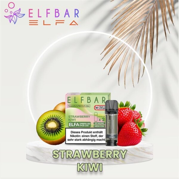 ELF BAR - ELFA Prefilled Pod (2 St&uuml;ck) Strawberry...