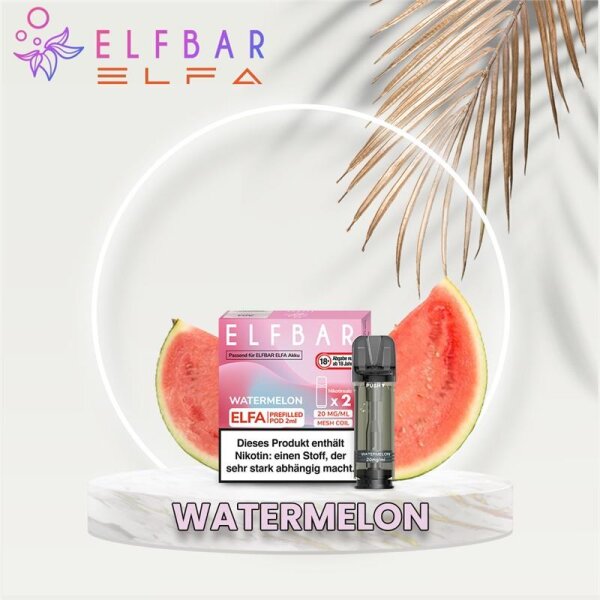 ELF BAR - ELFA Prefilled Pod (2 St&uuml;ck) Watermelon 20...