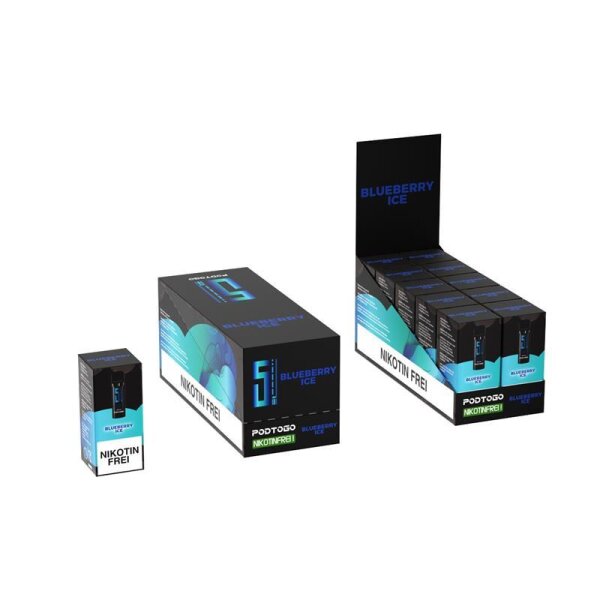 5 EL - Pod2Go Prefilled Pod  Blueberry Ice 0 mg/ml