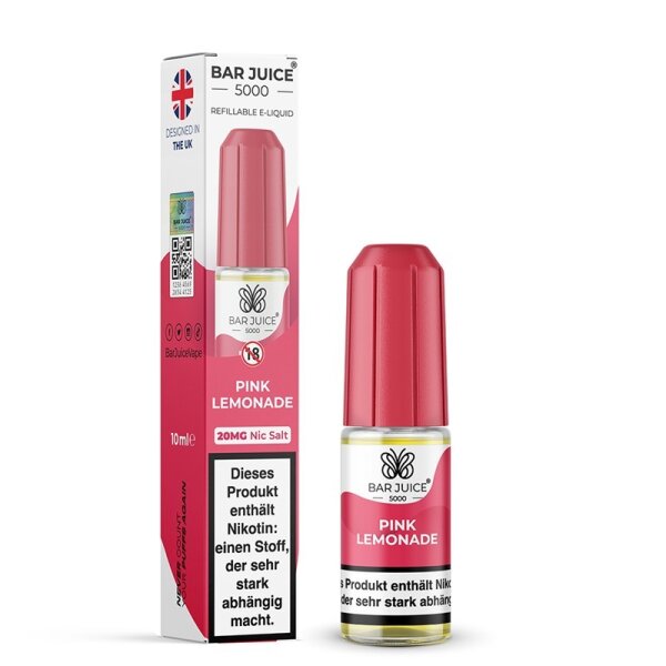 Bar Juice 5000 NicSalt Liquid 10 ml Pink Lemonade 20 MG