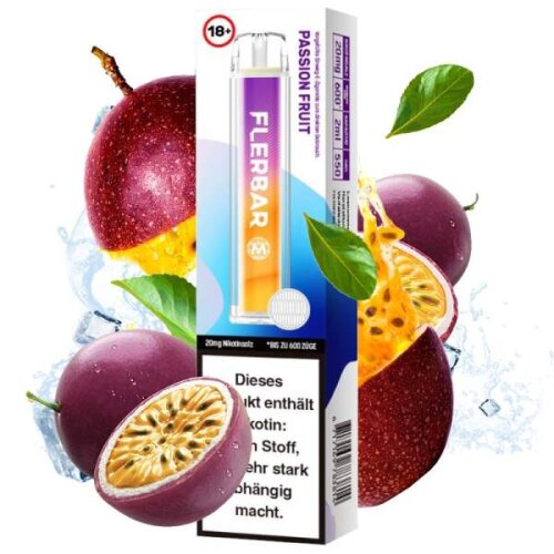 Flerbar M - Einweg E-Zigarette 20 mg/ml Passion Fruit