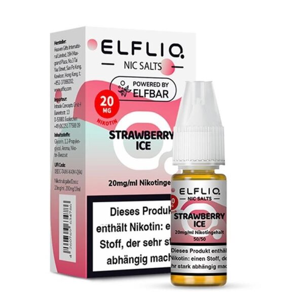 Elfliq - NicSalt Liquid Strawberry Ice 20 mg/ml