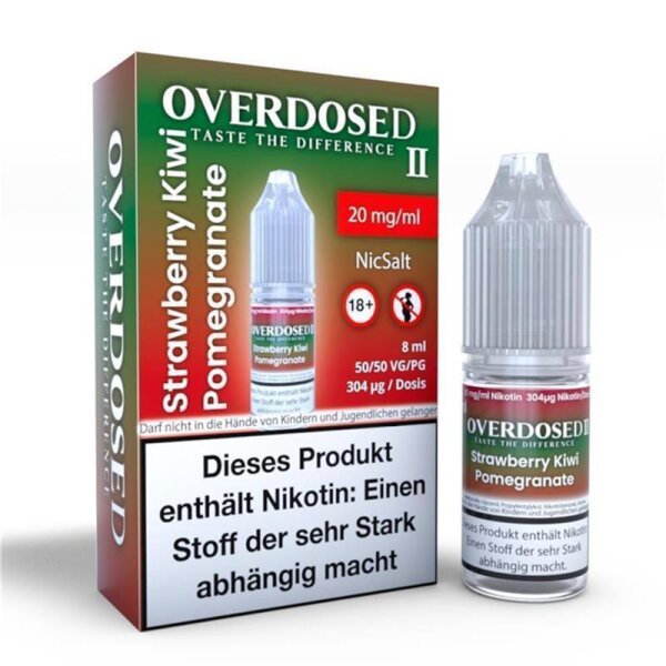 OVERDOSED II - Strawberry Kiwi Pomegranate NicSalt 20 mg/ml