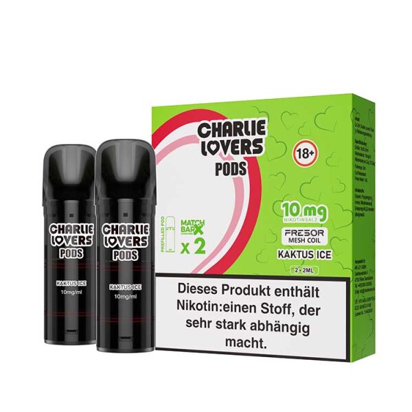 Charlie Lovers Pods ( 2 Stück pro Packung ) Kaktus Ice 10 mg/ml