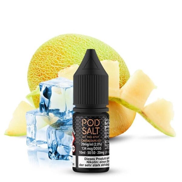 POD SALT Cantaloupe Ice Nikotinsalz Liquid 10ml - Nikotinmenge: 11mg