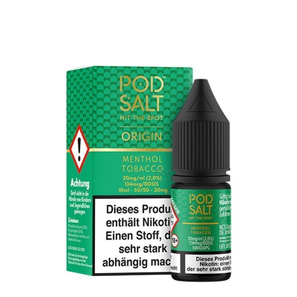 Pod Salt Origin - 10ml Nikotinsalz Liquid Menthol Tobacco 11mg