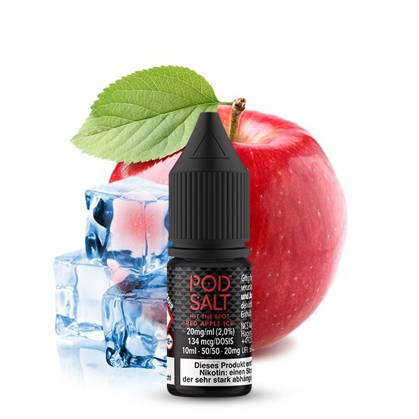 POD SALT Red Apple Ice Nikotinsalz Liquid 10ml - Nikotinmenge: 20mg