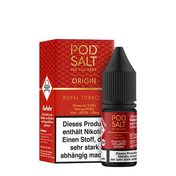 Pod Salt Origin - 10ml Nikotinsalz Liquid Royal Tobacco 11mg