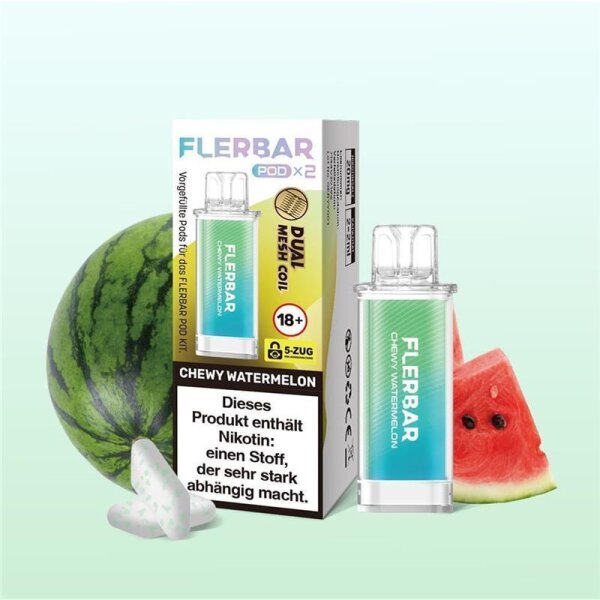 Flerbar Pod 20 mg/ml (2 Stück) Chewy Watermelon