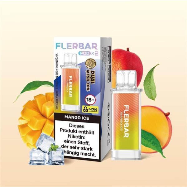 Flerbar Pod 20 mg/ml (2 Stück) Mango Ice