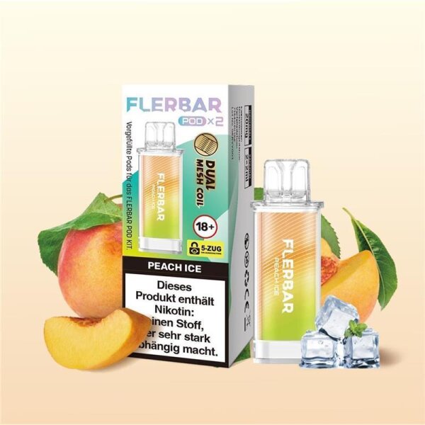 Flerbar Pod 20 mg/ml (2 Stück) Peach Ice