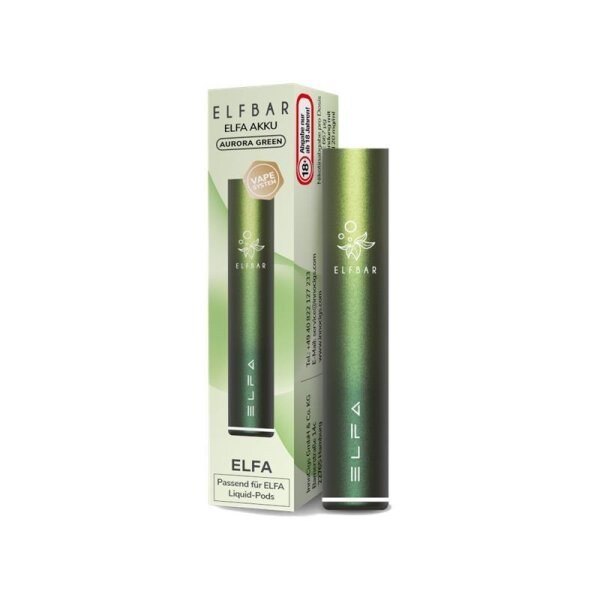 Elf Bar Elfa - 500mAh Akku (Basisger&auml;t) Aurora Green