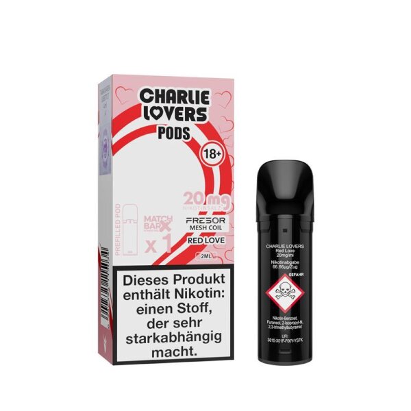 Charlie Lovers Pod (1 Stück pro Packung) Red Love 20 mg/ml