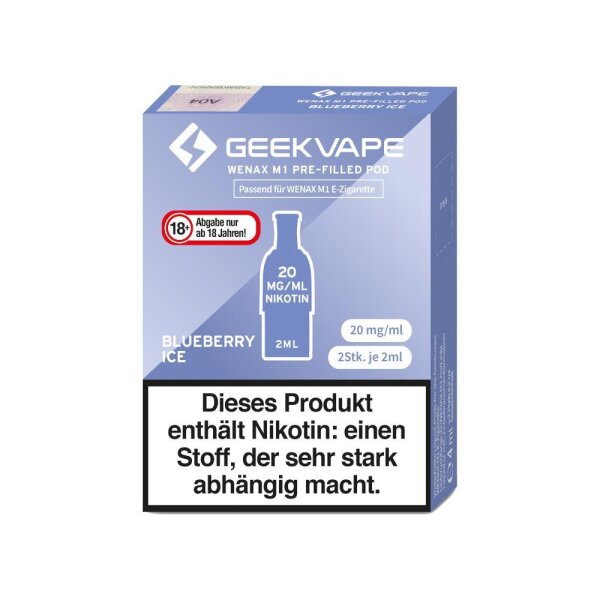 Geekvape - M1 Prefilled Pods (2 Stück) Blueberry Ice