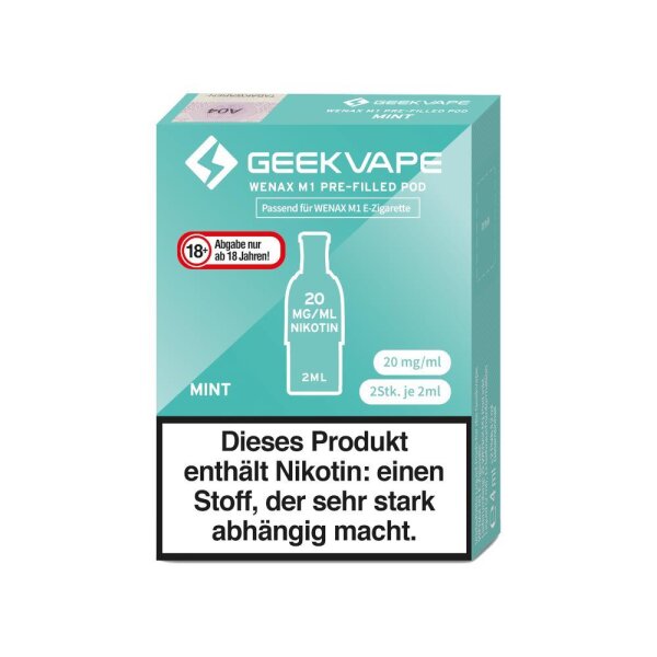 Geekvape - M1 Prefilled Pods (2 Stück) Mint