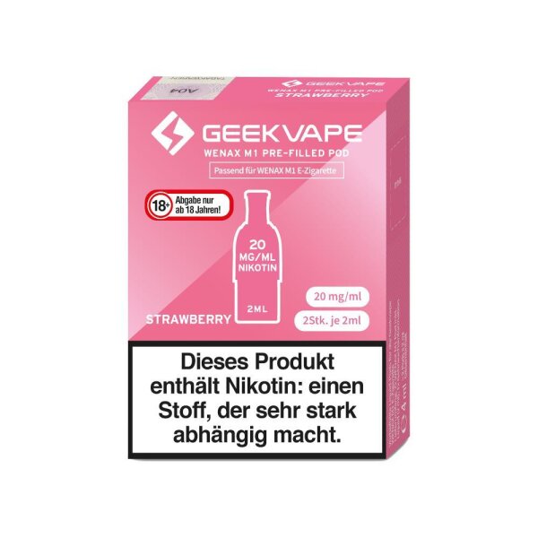 Geekvape - M1 Prefilled Pods (2 Stück) Strawberry