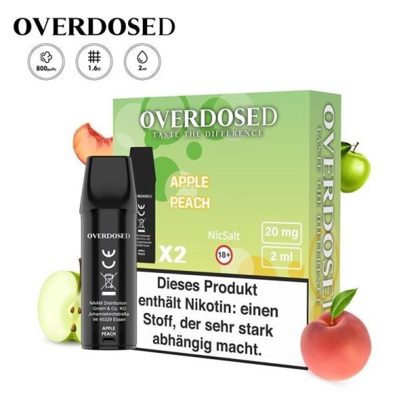 Overdosed - Prefilled Pods 20mg/ml (2 St&uuml;ck) Apple...