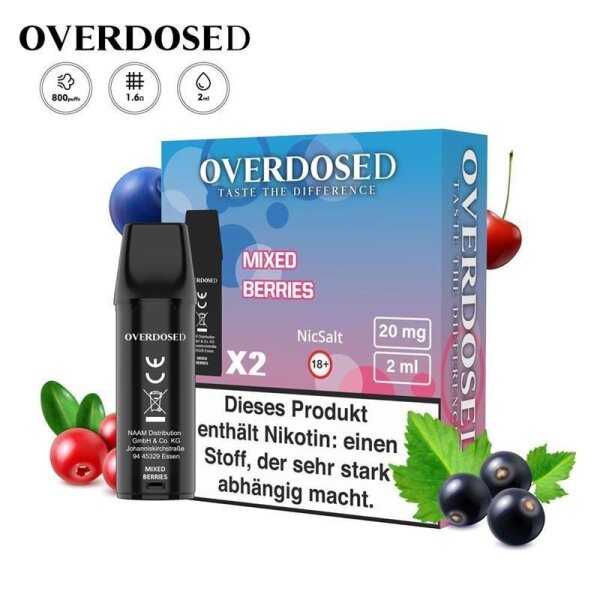 Overdosed - Prefilled Pods 20mg/ml (2 St&uuml;ck) Mixed...