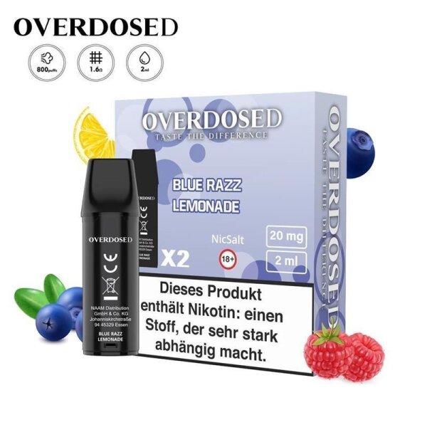 Overdosed - Prefilled Pods 20mg/ml (2 St&uuml;ck) Blue...