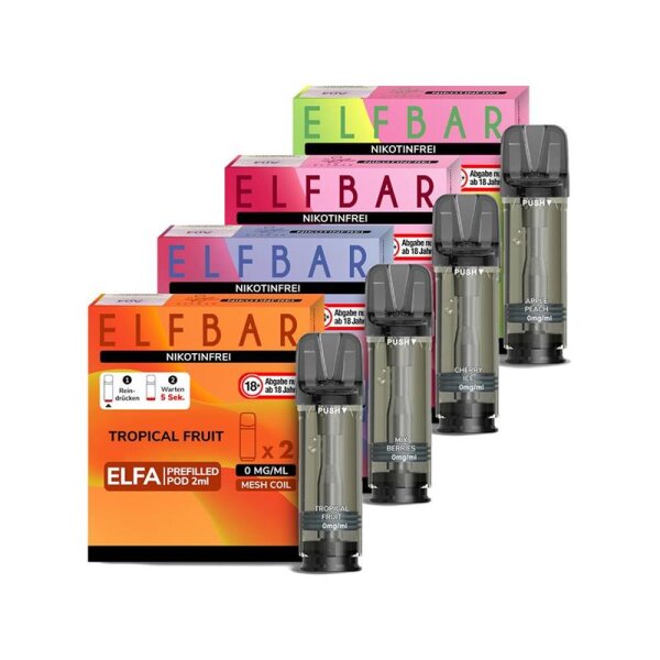 Elfbar - Elfa Prefilled Pods Nikotinfrei (2 Stück)