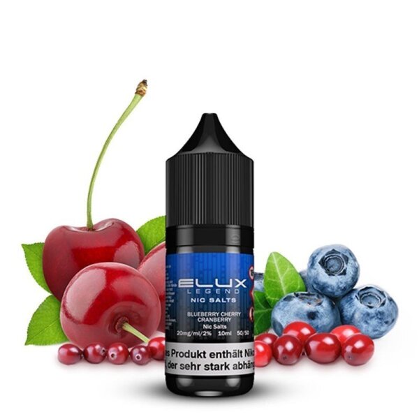 Elux - Nikotinsalz Liquid 10 ml Blueberry Cherry...