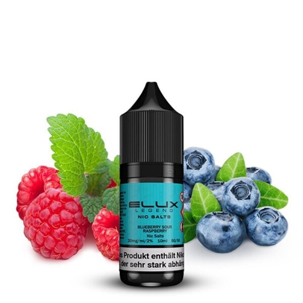 Elux - Nikotinsalz Liquid 10 ml Blueberry Sour Raspberry...