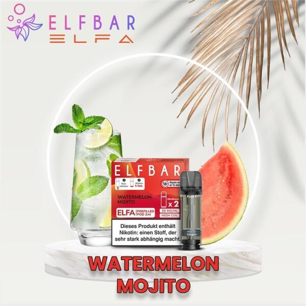 ELF BAR - ELFA Prefilled Pod (2 St&uuml;ck) Watermelon...
