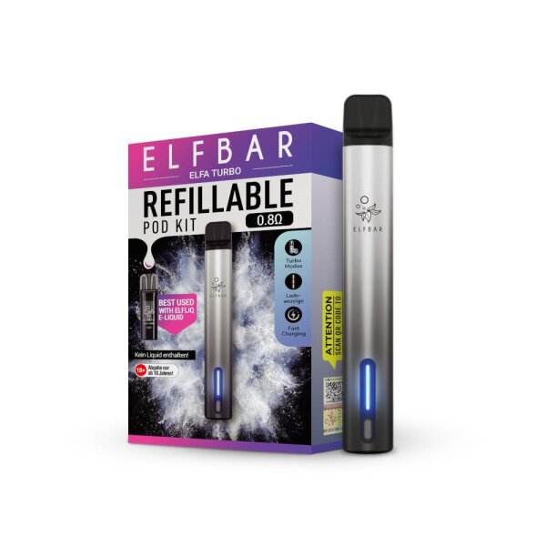 Elfa Turbo Kit by Elfbar - Refillable Pod System aurora-schwarz