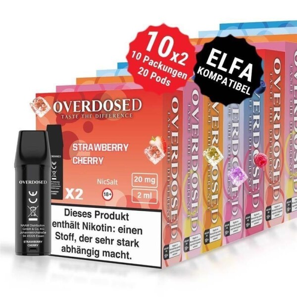 Overdosed - Prefilled Pods (2 Stück) ELFA Kompatible 10er Bundle 20 PODS