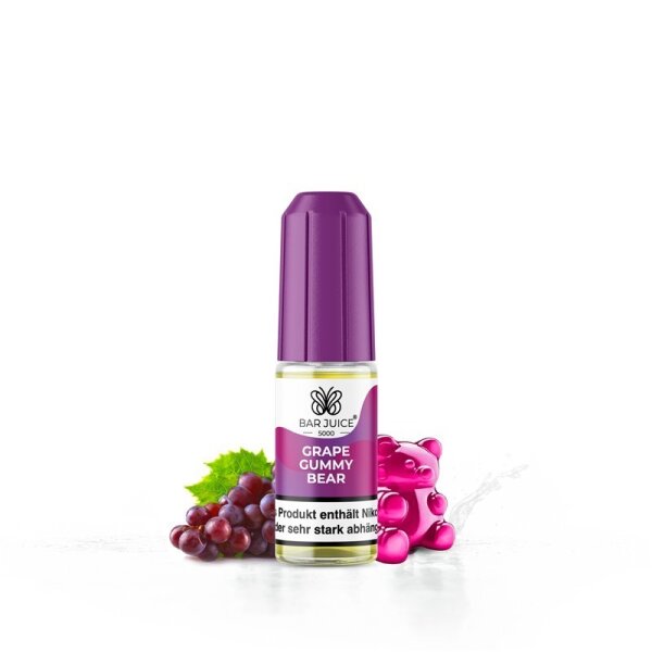 Bar Juice 5000 NicSalt Liquid 10 ml Grape Gummy Bear 5 MG