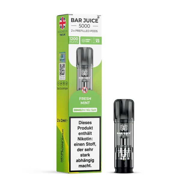 Bar Juice - Prefilled Pods (2Stück) Fresh Mint 20 mg/ml