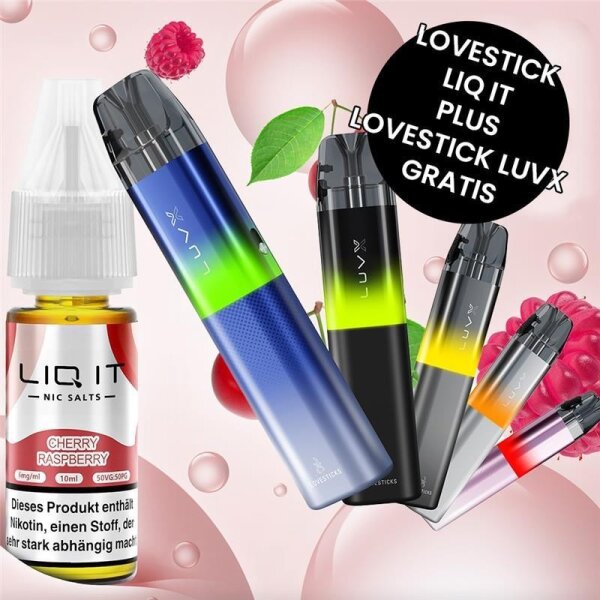 2 x Liqit NicSalt Liquids + LUVX Kit Gratis