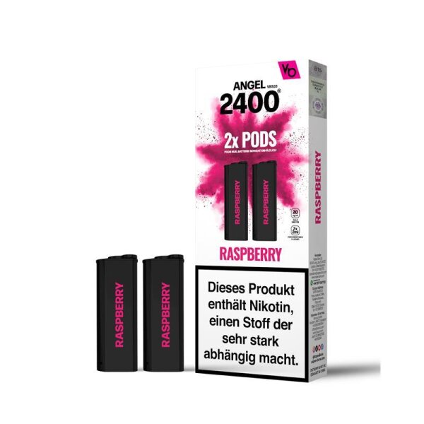 Vape Bars - Angel 2400 Prefilled Pods (2 Stück) Raspberry