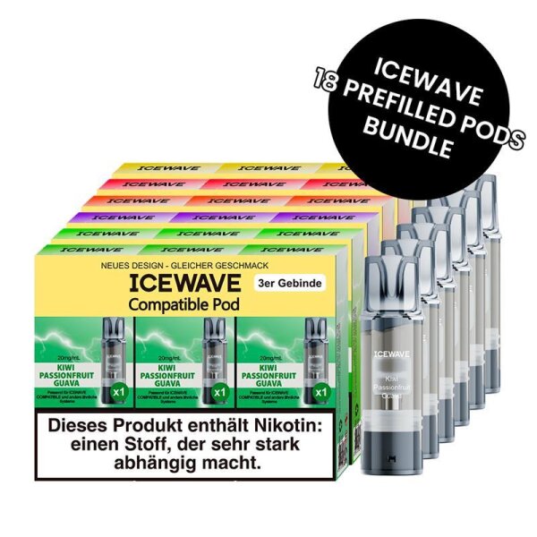 Icewave Prefilled Pod 18er Bundle