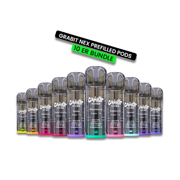 Grabit Nex Prefilled Pods 10er Bundle