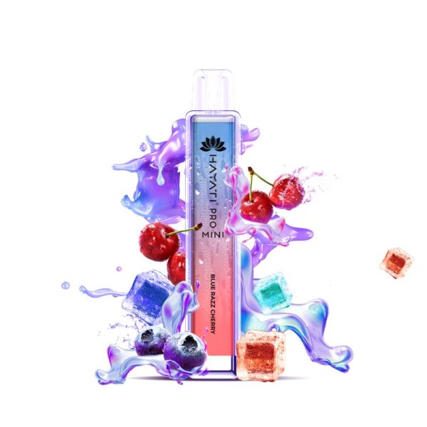 Hayati Pro Mini 800 Einwegvape Blue Razz Cherry